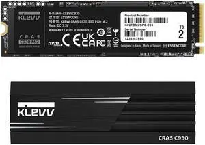 KLEVV CRAS C930 2TB M.2 2280 NVMe PCIe Gen4x4 Internal Gaming SSD Aluminium Heatsink Included, Compatible with PS5, up to 7400MB/s with DRAM Cash (K02TBM2SP0-C93) KLEVV CRAS C930 2TB M.2 2280 NVMe PCIe Gen4x4 Internal Gaming SSD Aluminium Heatsink Included, Compatible with PS5, up to 7400MB/s with DRAM Cash (K02TBM2SP0-C93)