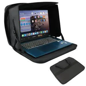Comastbo Fits Up to 16" Laptop Sun Shade Bag for Working Outside Foldable,Beach Working Glare Protection,Travel Easy to Carry.UV-Heat Relective Comastbo Fits Up to 16" Laptop Sun Shade Bag for Working Outside Foldable,Beach Working Glare Protection,Travel Easy to Carry.UV-Heat Relective