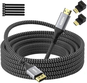 4K@60Hz DisplayPort to HDMI Cable 15 FT, Active Uni-Directional, Braided 4K@60Hz DisplayPort to HDMI Cable 15 FT, Active Uni-Directional, Braided