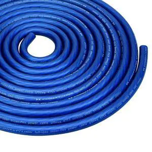 Conext Link 15 FT 1/0 AWG 0 GA Full Gauge Battery Power Cable Ground Wire Frost Blue OFC Copper Conext Link 15 FT 1/0 AWG 0 GA Full Gauge Battery Power Cable Ground Wire Frost Blue OFC Copper