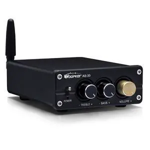 WOOPKER AS33 Stereo Audio Amplifier with Bluetooth 5.0, Home 2.0 Channel Power Stereo Amplifier Receiver System for Karaoke,Home Theater Speakers WOOPKER AS33 Stereo Audio Amplifier with Bluetooth 5.0, Home 2.0 Channel Power Stereo Amplifier Receiver System for Karaoke,Home Theater Speakers