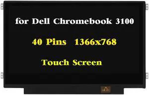 GBOLE Replacement for Dell Chromebook 11 3100 P29T P29T001 B116XAK01.1 60HZ 40Pins 1366x768 IPS HD 11.6" LCD Touch Screen Display Digitizer Panel GBOLE Replacement for Dell Chromebook 11 3100 P29T P29T001 B116XAK01.1 60HZ 40Pins 1366x768 IPS HD 11.6" LCD Touch Screen Display Digitizer Panel