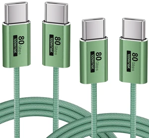 KMMXXCPMGreed,3.3FT2-Pack USB C Cable 80Gbps Data Transfer Compatible with Thunderbolt 5/4/3,Slim Connector,USB-C Cable 100W Fast Charging,16K/8K/4K HD Video for Monitor,MacBook,iPhone 17/16,Docking KMMXXCPMGreed,3.3FT2-Pack USB C Cable 80Gbps Data Transfer Compatible with Thunderbolt 5/4/3,Slim Connector,USB-C Cable 100W Fast Charging,16K/8K/4K HD Video for Monitor,MacBook,iPhone 17/16,Docking