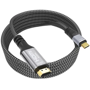 Cyberguys! USB C to HDMI Cable, 4K 60Hz Braided Type-C, 15 FT Cyberguys! USB C to HDMI Cable, 4K 60Hz Braided Type-C, 15 FT
