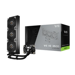 ASRock WS XE 360D Workstation Liquid CPU Cooler, Dual-Pump Redundancy, 38mm Radiator, Intel Xeon, Aerospace LCP Fans, 0dB Silent, 6-Year Warranty ASRock WS XE 360D Workstation Liquid CPU Cooler, Dual-Pump Redundancy, 38mm Radiator, Intel Xeon, Aerospace LCP Fans, 0dB Silent, 6-Year Warranty