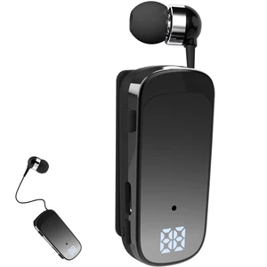 FashionLive Retractable Wireless Headset Headphone Stereo Earphone V5.0 Noise Cancelling Mic Clip on Earpiece Comfortable HandsFree Headset 20Hrs Talking Time Sports Business Trucker Driver Ear FashionLive Retractable Wireless Headset Headphone Stereo Earphone V5.0 Noise Cancelling Mic Clip on Earpiece Comfortable HandsFree Headset 20Hrs Talking Time Sports Business Trucker Driver Ear