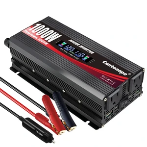 Cantonape 1000W Car Power Inverter DC 12V to 110V/120V AC Converter Cantonape 1000W Car Power Inverter DC 12V to 110V/120V AC Converter