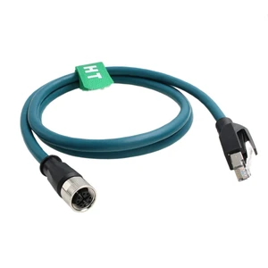 HangTon Ethernet Cable M12 X Code 8 Position Female to RJ45 Cat-7e for Industrial Actuator Sensor Profibus Network Automation Application 30cm HangTon Ethernet Cable M12 X Code 8 Position Female to RJ45 Cat-7e for Industrial Actuator Sensor Profibus Network Automation Application 30cm