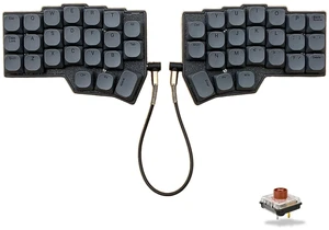 SZRKBD Choc Corne V4.1 Low Profile Split Ergonomic Mechanical Keyboard 40% Layout Wired Hot-Swappable RGB Backlit PBT Keycaps QMK/Vial Programmable for Enthusiasts & Professionals SZRKBD Choc Corne V4.1 Low Profile Split Ergonomic Mechanical Keyboard 40% Layout Wired Hot-Swappable RGB Backlit PBT Keycaps QMK/Vial Programmable for Enthusiasts & Professionals