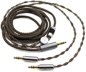 Youkamoo 8 Core Braided Silver Plated Replacement Cable Compatible with Hifiman HE4XX, HE-400i Headphones, 3.5mm to Dual 3.5mm Male 1.8m 6ft Youkamoo 8 Core Braided Silver Plated Replacement Cable Compatible with Hifiman HE4XX, HE-400i Headphones, 3.5mm to Dual 3.5mm Male 1.8m 6ft