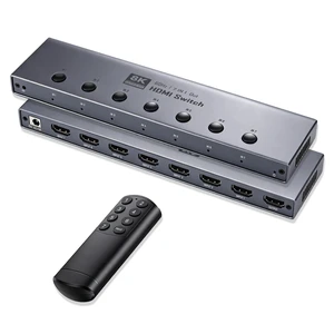 8K HDMI Switch 7 in 1 Out, HDMI 2.1 Switcher 7 in 1 Out with IR Remote 8K HDMI Switch 7 in 1 Out, HDMI 2.1 Switcher 7 in 1 Out with IR Remote