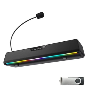 Bingxue Bluetooth 5.1 Sound Bar Speaker for Computer,USB Plug & Play RGB Sound Bar Speaker Gaming Speakersr Desktop Speaker,PC Speaker,Laptop Speaker,Tablet Speaker Bingxue Bluetooth 5.1 Sound Bar Speaker for Computer,USB Plug & Play RGB Sound Bar Speaker Gaming Speakersr Desktop Speaker,PC Speaker,Laptop Speaker,Tablet Speaker