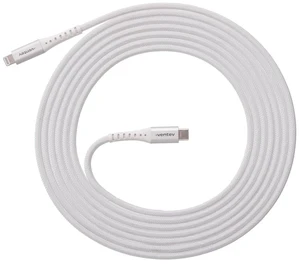 Ventev Alloy Lightning High Speed Ultradurable 10 Foot Cable (White, USB Type A) Ventev Alloy Lightning High Speed Ultradurable 10 Foot Cable (White, USB Type A)