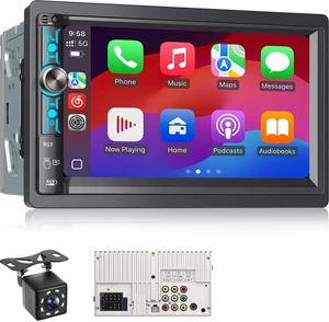 Kissound 7" Double Din Car Stereo Carplay & Android Auto Kissound 7" Double Din Car Stereo Carplay & Android Auto