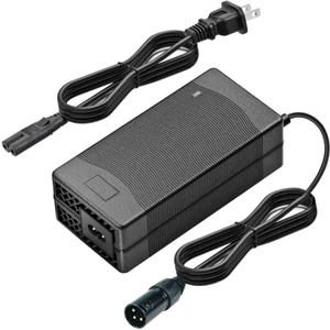 24V (29V) 5A 3-Pin Fast Battery Charger for Wheelchair Lakematic, Pride Mobility, Jazzy Power Chair, for Drive Medical, Golden Technologies, Rascal, Shoprider, Heartway, Bladez, Quantum Power Cord 24V (29V) 5A 3-Pin Fast Battery Charger for Wheelchair Lakematic, Pride Mobility, Jazzy Power Chair, for Drive Medical, Golden Technologies, Rascal, Shoprider, Heartway, Bladez, Quantum Power Cord