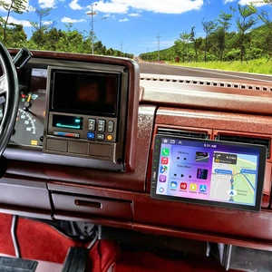 Single Din Car Radio for Chevy GMC Trucks 1988-1994 with Wireless CarPlay & Android Auto, 9 Inch HD Touch Screen 1 DIN Car Stereo Receiver Supports Bluetooth FM AM Handsfree Mirror Link Rear Ca Single Din Car Radio for Chevy GMC Trucks 1988-1994 with Wireless CarPlay & Android Auto, 9 Inch HD Touch Screen 1 DIN Car Stereo Receiver Supports Bluetooth FM AM Handsfree Mirror Link Rear Ca