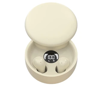 Lunvaxo Mini Invisible Headphones Bluetooth 5.4,Hidden Earbuds with LED Display for Small Ears, Comfortable Mini Earbuds for Sleep Friendly Side Sleeping Earphones, for Work (Khaki) Lunvaxo Mini Invisible Headphones Bluetooth 5.4,Hidden Earbuds with LED Display for Small Ears, Comfortable Mini Earbuds for Sleep Friendly Side Sleeping Earphones, for Work (Khaki)