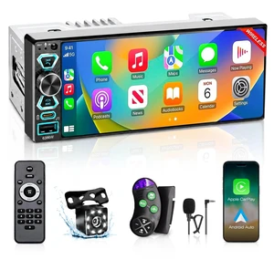 Car Stereo Wireless CarPlay&Android Auto, 6.9" Single Din Touchscreen Radio Car Stereo Wireless CarPlay&Android Auto, 6.9" Single Din Touchscreen Radio