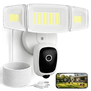 Olafus Floodlight Camera with 20FT Plug, 2K HD Outdoor Security Camera, 5500LM Motion-Activated Light Camera with Color Night Vision, 2-Way Audio & Siren, Cloud/SD Storage, Alexa & Google Compatible Olafus Floodlight Camera with 20FT Plug, 2K HD Outdoor Security Camera, 5500LM Motion-Activated Light Camera with Color Night Vision, 2-Way Audio & Siren, Cloud/SD Storage, Alexa & Google Compatible