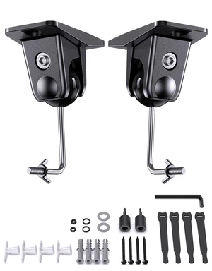 Ceiling Speaker Mount for Rear Surround Sound Satellite, Adjustable, 2-Pack Ceiling Speaker Mount for Rear Surround Sound Satellite, Adjustable, 2-Pack