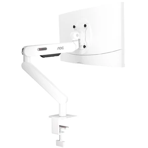 AOC AM400PLUS Premium Aluminum Single Monitor Arm, Mechanical Spring, 1734 Inch, 4.419.8 lbs, VESA 75x75/100x100, C-Clamp, Quick Install Desk Mount with Cable Management (White) AOC AM400PLUS Premium Aluminum Single Monitor Arm, Mechanical Spring, 1734 Inch, 4.419.8 lbs, VESA 75x75/100x100, C-Clamp, Quick Install Desk Mount with Cable Management (White)