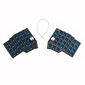 YMDK BORNE Knob Corne46 Layout 58 Keys Ergonomic Wired Hot-swap Split MX Mechanical Keyboard South RGB QMK Vial Programmable YMDK BORNE Knob Corne46 Layout 58 Keys Ergonomic Wired Hot-swap Split MX Mechanical Keyboard South RGB QMK Vial Programmable