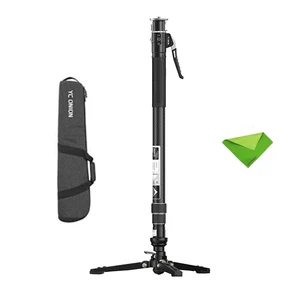 YC Onion Pineta Pro Carbon Fiber Monopod with Pedal Base, Lightweight Travel Monopod Light Stand with Quick Release Plate for Sony Canon Nikon Fuji DSLR Cameras, Gimbal and etc Max Load 11lb/5Kg YC Onion Pineta Pro Carbon Fiber Monopod with Pedal Base, Lightweight Travel Monopod Light Stand with Quick Release Plate for Sony Canon Nikon Fuji DSLR Cameras, Gimbal and etc Max Load 11lb/5Kg