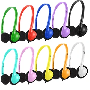 CN-Outlet 25 Pack Classroom Headphones Bulk for Kids School Class Set Headphones for Students Teens Toddler Children and Adults, Wholesale 3.5mm Plug Wired Earphones-Upgrade (10 Mixed Colors, CN-Outlet 25 Pack Classroom Headphones Bulk for Kids School Class Set Headphones for Students Teens Toddler Children and Adults, Wholesale 3.5mm Plug Wired Earphones-Upgrade (10 Mixed Colors,