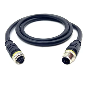 fozuioh 3.28ft M12 5Pins L-Code Male to Female Connector Cable, IP67 Waterproof Threaded 4+PE Rail Transit Power Circular Connector with 1 Meter Wire Straight Sensor Molding Wire 16AWG fozuioh 3.28ft M12 5Pins L-Code Male to Female Connector Cable, IP67 Waterproof Threaded 4+PE Rail Transit Power Circular Connector with 1 Meter Wire Straight Sensor Molding Wire 16AWG