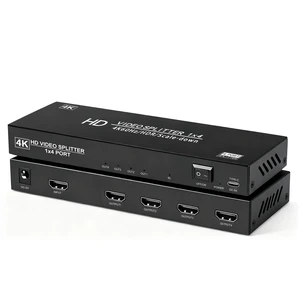 4K@60Hz HDMI Splitter 1X4 w/DC 5V1A&USBC Dual Power,Auto Downscaler,18Gbps 4K@60Hz HDMI Splitter 1X4 w/DC 5V1A&USBC Dual Power,Auto Downscaler,18Gbps