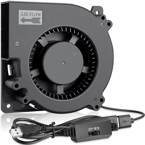 GDSTIME Quiet 120mm USB Blower Fan with 3 Speed Control, 5V DC Brushless GDSTIME Quiet 120mm USB Blower Fan with 3 Speed Control, 5V DC Brushless