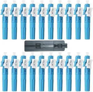 Duogalia 20 Pack LC-UPC Singlemode Fiber Optic Cable Quick Connector Fast Connection Adapter for 0.9/2.0/3.0/2.0 * 1.6/2.0 * 3.0mm Fiber Cable Duogalia 20 Pack LC-UPC Singlemode Fiber Optic Cable Quick Connector Fast Connection Adapter for 0.9/2.0/3.0/2.0 * 1.6/2.0 * 3.0mm Fiber Cable