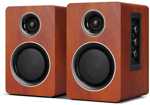 Computer Speakers, Bluetooth 5.3, USB-C, AUX/RCA, 3.5-Inch Woofer, Brown Computer Speakers, Bluetooth 5.3, USB-C, AUX/RCA, 3.5-Inch Woofer, Brown