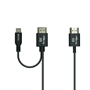 Portkeys 8K HDMI Cable 48Gbps High Speed HDMI 2.1 Cord 2.5mm OD Ultra Thin Video Control Cable Compatible with LH7C for S0NY ZVE1/ZV-1/A9II/A6700/A7CII, CAN0N R5/R6/R6II/R7/R8, etc (TA10B, 1m) Portkeys 8K HDMI Cable 48Gbps High Speed HDMI 2.1 Cord 2.5mm OD Ultra Thin Video Control Cable Compatible with LH7C for S0NY ZVE1/ZV-1/A9II/A6700/A7CII, CAN0N R5/R6/R6II/R7/R8, etc (TA10B, 1m)