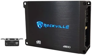 Rockville dB10 Mono Car Audio Amplifier, 800W Peak, 200W RMS, 4 Ohm Class-D Rockville dB10 Mono Car Audio Amplifier, 800W Peak, 200W RMS, 4 Ohm Class-D