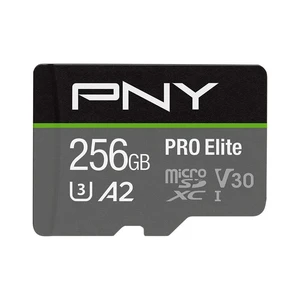 PNY 256GB PRO Elite C10 U3 V30 A2 microSDXC Flash Memory Card, 4K UHD PNY 256GB PRO Elite C10 U3 V30 A2 microSDXC Flash Memory Card, 4K UHD