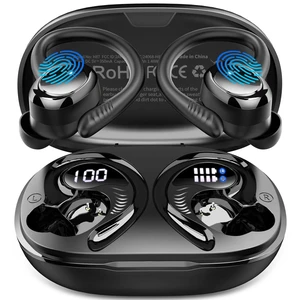 Hupoaf Wireless Earbuds Sport, 2025 Bluetooth 5.4 Headphones with Earhooks, 50H Stereo Deep Bass Over Ear Buds with 4 ENC Mics, IP7 Waterproof Earphones for Running Workout Gym (Android/iOS) Hupoaf Wireless Earbuds Sport, 2025 Bluetooth 5.4 Headphones with Earhooks, 50H Stereo Deep Bass Over Ear Buds with 4 ENC Mics, IP7 Waterproof Earphones for Running Workout Gym (Android/iOS)