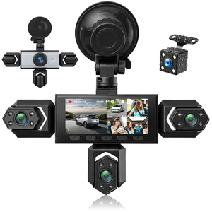 360 5 Channel 1080P Dash Cam Front and Rear Inside Left Right, 3 inch Dash Cam for Cars, Built-in Loop Recording, 24/7 Recording Parking,Night Vision,150 Wide-Angle,Reversing Help (No WiFi) 360 5 Channel 1080P Dash Cam Front and Rear Inside Left Right, 3 inch Dash Cam for Cars, Built-in Loop Recording, 24/7 Recording Parking,Night Vision,150 Wide-Angle,Reversing Help (No WiFi)