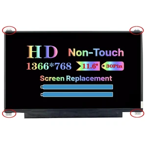 11.6" Non-Touch Screen Replacement for ASUS Chromebook CR1100 CR1100CKA CR1100CKA-YZ182 CR1100CKA-YZ142 CR1100CKA-YZ184 LCD LED Laptop Computer Display Panel (HD 1366 * 768 30Pin Top and Bottom Tab 11.6" Non-Touch Screen Replacement for ASUS Chromebook CR1100 CR1100CKA CR1100CKA-YZ182 CR1100CKA-YZ142 CR1100CKA-YZ184 LCD LED Laptop Computer Display Panel (HD 1366 * 768 30Pin Top and Bottom Tab
