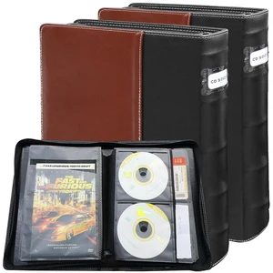 PUTNATRUE Leather DVD Storage Binder, 2 Pack DVD Binder with Booklet PUTNATRUE Leather DVD Storage Binder, 2 Pack DVD Binder with Booklet