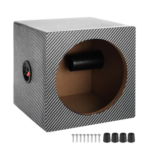 MECCANIXITY Ported Wooden Speaker Enclosure Black White Single Vented 6.5" MECCANIXITY Ported Wooden Speaker Enclosure Black White Single Vented 6.5"