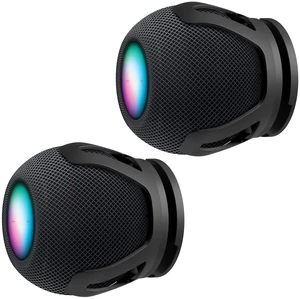 HomeMount Wall Mount for HomePod mini, Speaker Holder, Black, 2 Pack HomeMount Wall Mount for HomePod mini, Speaker Holder, Black, 2 Pack