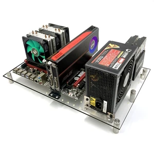 Open PC Case Test Bench DIY Acrylic Computer Chassis Rack Gaming Support Motherboards ATX MATX ITX Heat Dissipation(ATX) Open PC Case Test Bench DIY Acrylic Computer Chassis Rack Gaming Support Motherboards ATX MATX ITX Heat Dissipation(ATX)