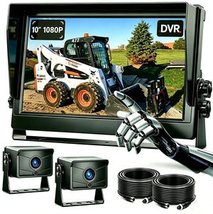 10.1" 1080P AHD Wired Reverse Rear View Backup Camera System,IP69K Waterproof Night Vision, Vibration-Proof 10G for Tractor/Truck/Excavator/Caravan/Skid Steer/Heavy Equipment D102 10.1" 1080P AHD Wired Reverse Rear View Backup Camera System,IP69K Waterproof Night Vision, Vibration-Proof 10G for Tractor/Truck/Excavator/Caravan/Skid Steer/Heavy Equipment D102