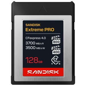 SANDISK 128GB Extreme PRO CFexpress 4.0 Type B, Up to 3700 MB/s Read Speeds SANDISK 128GB Extreme PRO CFexpress 4.0 Type B, Up to 3700 MB/s Read Speeds