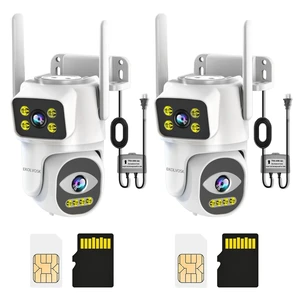 EKOLVOSK Dual-Lens 4G Cameras for Home Security, Pan/Tilt SmartSecurity Camera-Outdoor/Indoor, Color Night Vision,MotionTracking,24/7 Recording,2-Way Audio & Siren,IP65,SD/Cloud Storage EKOLVOSK Dual-Lens 4G Cameras for Home Security, Pan/Tilt SmartSecurity Camera-Outdoor/Indoor, Color Night Vision,MotionTracking,24/7 Recording,2-Way Audio & Siren,IP65,SD/Cloud Storage