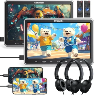 GOnavidio 10.1" Dual Car DVD Player with HDMI Input Auto Suction Disc GOnavidio 10.1" Dual Car DVD Player with HDMI Input Auto Suction Disc