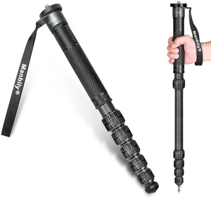 Manbily Camera Monopod 69-Inch 32mm Tube Carbon Fiber Walking Stick Monopods for Cameras 6 Sections Portable Compact Travel with Handle, Phone Clip Max. 33lbs for DSLR Video Camcorder Stand (C-666L) Manbily Camera Monopod 69-Inch 32mm Tube Carbon Fiber Walking Stick Monopods for Cameras 6 Sections Portable Compact Travel with Handle, Phone Clip Max. 33lbs for DSLR Video Camcorder Stand (C-666L)