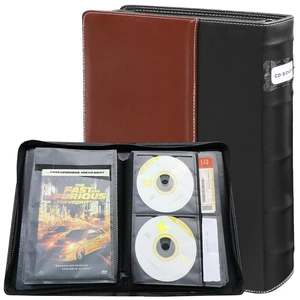PUTNATRUE DVD Storage Binder, Leather CD Disc Case Organizer 56 Discs PUTNATRUE DVD Storage Binder, Leather CD Disc Case Organizer 56 Discs