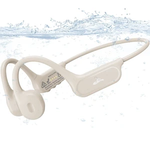SAMVEK Bone Conduction Headphones, Bluetooth 6.1 Wireless Earbuds for Running, Swimming, Cycling, Off White SAMVEK Bone Conduction Headphones, Bluetooth 6.1 Wireless Earbuds for Running, Swimming, Cycling, Off White